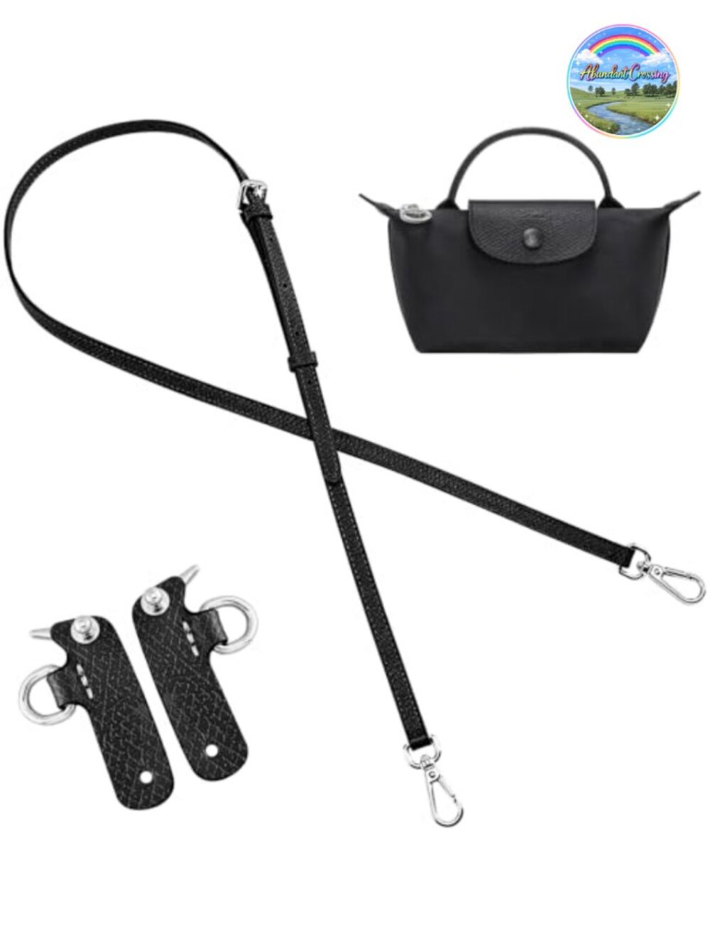 Genuine Leather Purse Strap Replacement Adjustable Crossbody Shoulder Handbag